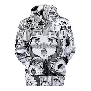 2021 nuevo anime sudadera con capucha ahegao kawaii hentai cara con capucha sudaderas con capucha ropa 3d (2)