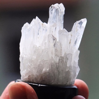1 pieza nuevo brasil Natural claro cuarzo roca blanco cristal racimo adorno espécimen ☆Bjfranchise (4)