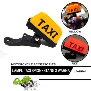 Luces de espejo retrovisor 2 colores variaciones del logotipo de Taxi modelos universales para todas las motocicletas