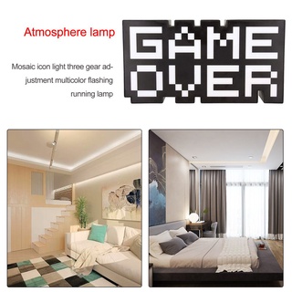 Promoción juego De atmósfera De superjuego De mosaicos que brillan en forma De Luz De tres modos intermitentes (7)