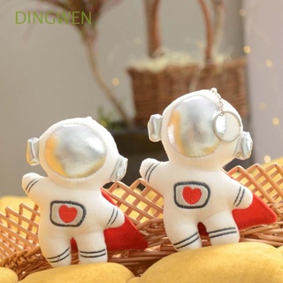 DINGWEN Suave Llavero de estilo coreano Lindo Decoración colgante de bolso Llaveros Spaceman Colgante de muñeca Tela Creativo Niños Astronauta Gracioso Accesorios para llaves de coche