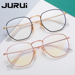 2021 Fashion metal spectacle frame carved spectacle frame men and women Japan and South Korea small box flat light mirror