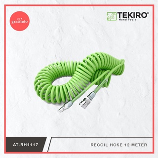 Ready Tekiro - manguera de retroceso (12 m, espiral, Tekiro, verde, descuento)