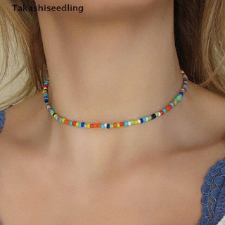 Takashiseedling/bohemio hecho a mano arco iris cuentas gargantilla collar de Color caramelo cuentas mujeres joyería productos populares
