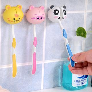 Precioso de dibujos animados cabeza Animal cepillo de dientes titular de succión (1)