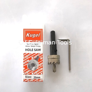 Sierra de agujero Kugel HSS 20 mm sierra de agujeros, hierro, sierra de agujero de madera