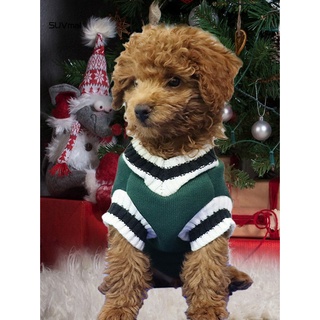 [SU] Soft Texture Pet Clothing Dog Sleeveless Thickened Tops Dress-up for Winter (6)