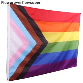 Fsmx Rainbow Flag 90x150cm Gay rainbow Progress Pride flag Gay Lesbian Trans HOT