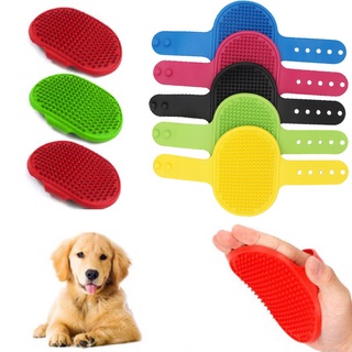 Pet Palm Grooming Massage Hair Removal Bath Brush Glove Dog Cat Puppy Comb