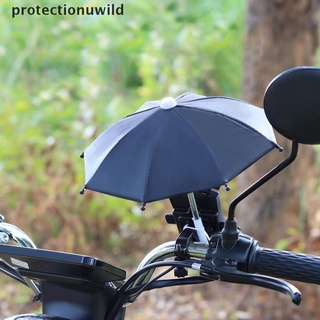 Protection Bicycle Phone Holder Mini Sunshade Umbrella Polyester Mobile Automatic Umbrella Wild