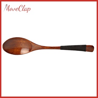 cucharas de madera grande larga mango cuchara niños cuchara de madera sopa de arroz postre cuchara utensilios de madera cocina vajilla vajilla
