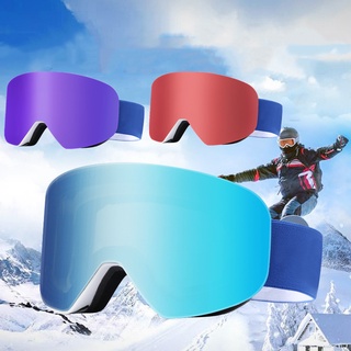 2021 lentes Magnéticos De esquí antiniebla y Anti-radiación lentes De protección al aire libre