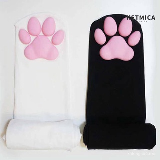 🙌 ketmica calcetines suaves 3D gatito pata almohadilla lindo rosa muslo calcetines altos para Cosplay jtan