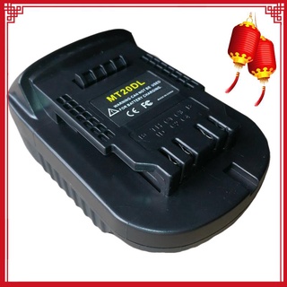 mt20dl adaptador de batería para makita 18v bl1830 bl1860 bl1815 li-ion batería para dewalt 18v 20v dcb200 li-ion batería