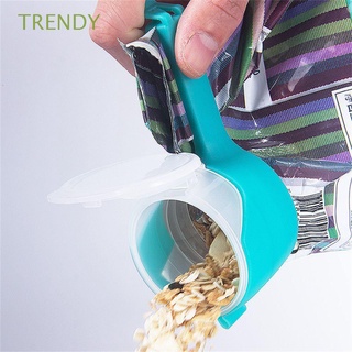 TRENDY Pour Food Fresh Keeping Gadgets Plastic Helper Snack Sealing Clip Travel Kitchen Storage Bag Clip Seal Food Saver Sealer Clamp/Multicolor