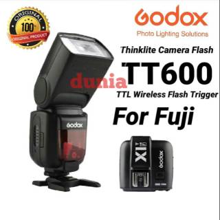 Paquete Flash Godox TT600 - gatillo Godox X1T-F para Fuji