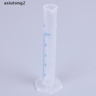 (asiutong2) 25 ml cilindro de medición azul escala ácida y álcali resistente cilindro de medición 11