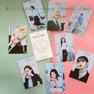 Nueva Llegada 9 Unids/Set Kpop Twice Album Formula Of Love O + T = 3 Postal Lomo Tarjetas Photocard Para Fans