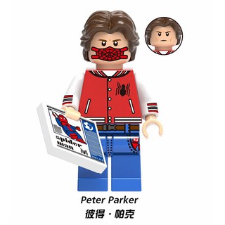 Spiderman Lego Compatible con Marvel Super Heroes Minifigures Peter Parker Silk Spider Man bloques de construcción juguetes (2)
