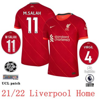 [Número del jugador]21 22 Liverpool home player versión fútbol jersey Jersi tuan rumah Liverpool
