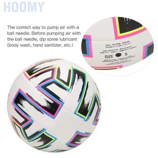 Hoomy - pelota de fútbol de cuero PU, talla estándar, 5, cuero sintético, deportes, liga de fútbol (8)