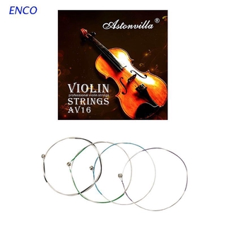 Cuerdas de violín profesional ENCO AV16 (E-A-D-G) cuerda de Cupronickel para violín 4/4 3/4 1/2 1/4