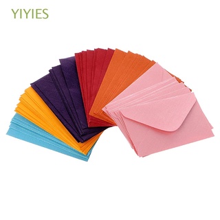 yiyies suministros escolares mini sobres estacionarios invitación sobres de papel en blanco boda fiesta suministros de oficina tarjetas de felicitación para regalo colorido sobres/multicolor
