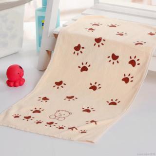 Venta caliente lindo bebé de dibujos animados Animal impresión corazón toalla de baño niños bebé toallas de algodón (4)