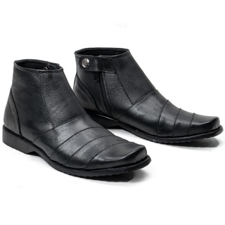 Zapatos de trabajo botas de oficina cremallera Original de cuero de vaca línea de los hombres de gran tamaño JUMBO gran tamaño