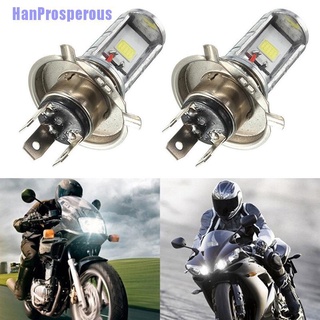 Hp> 1 pza faro delantero Led H4 Cob para motocicleta/luz delantera alta/bajo/foco de luz blanca