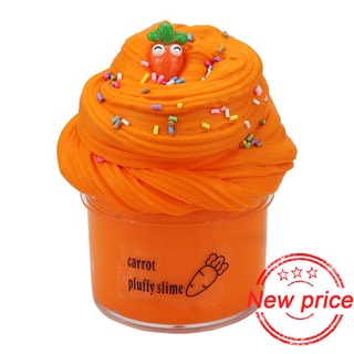 70ml Fruit Cake Slime Fluffy Floam Kids Modeling Clay Slime AntiStress Gift Toys Safe Cotton C4O6
