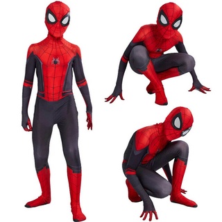 lejos de casa spiderman zentai cosplay traje niños niños spider-man traje