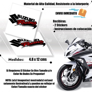 Par Calcomania Sticker Suzuki Racing Efx Moto Ss