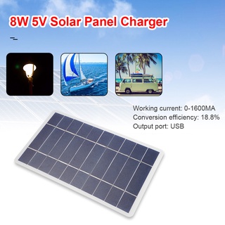 pretty 5v 8w sistema de panel solar 1600ma teléfono móvil cargadores de banco de energía puerto usb