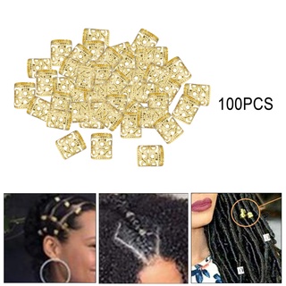 [[2]] 100 hebillas de extensión de cabello sucio multicolor, anillos trenzados, perlas, clips de decoración para cabello trenzado trenzado