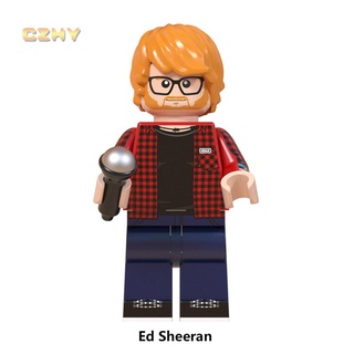 Listo STOCK Ed Sheeran Famoso Cantante Minifiguras Bloques De Construcción Juguetes (2)