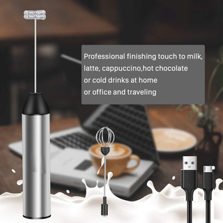 Eléctrico USB recargable espumador de leche huevo café espumador portátil mezclador de mano
