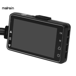 [Ma] Portátil Dashcam 720P cámaras duales grabadora de conducción DVR monitoreo de estacionamiento para Motocross (8)