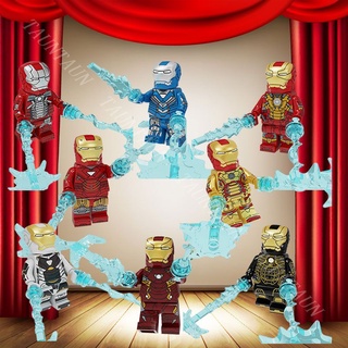 Compatible con figuras Lego Marvel IronMan vengadores Endgame Iron Man Tony Stark Mark 85 1 46 42 41 39 30 17 6 5 bloques ladrillos juguete cumpleaños Thor Doctor Strange Panther Nick Fury MiniFigures Legoing Super heroes juguetes