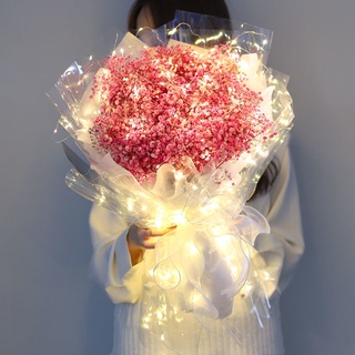 Ramo estrellado gran ramo regalo flores secas para novia cumpleaños novias femeninas alto sentido amigos chica novia ocnK