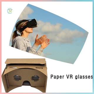 prometion diy 3d gafas de realidad virtual hardboard para cartón gafas 3d realidad virtual para smartphone inmersivo estéreo
