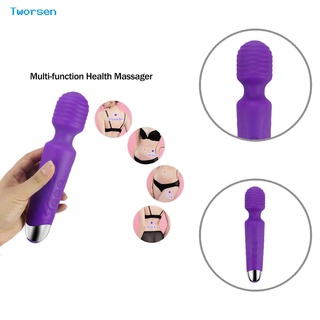 Tworsen masajeador vibrador de silicona recargable/masajeador vibrador Flexible/juguetes sexuales