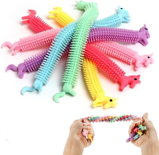 Stretchy Unicorn Noodle Tangle Toy Fidget String Anxiety Stress Adhd Sensory Aid