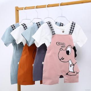Bebé Niñas Niños Pantalón Verano Cctton Moda Casual Lindo Dibujos Animados Impresión Liguero Pantalones De + Camisetas
