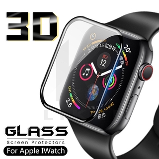 Vidrio templado HD con borde curvo 3D glass para Apple Watch Series 6 5 4 3 2 1 SE 38 mm 40 mm 42 mm 44 mm para iwatch