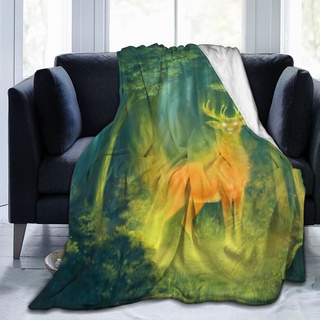 Nuevo animal ciervo impresión 3D impreso manta colcha manta retro ropa de cama cuadrada picnic lana suave manta
