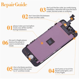 Para iPhone 4/4S/5/5S/5C/6/6S Plus/7/8 SE Pantalla LCD Digitalizador De Táctil Piezas De Reparación Panel De Repuesto (8)