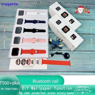 promoción t500+ plus (pantalla de 1.44 pulgadas) smartwatch hombres mujeres pantalla táctil completa bluetooth magento (1)