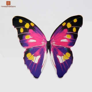 La Fairy 50pcs mariposas comestibles arco iris DIY Cupcake hadas tartas decoración springtome mariposa navidad (9)