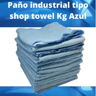 Tipo Shop Towel Paño Industrial Azul Por Kilo Pjar